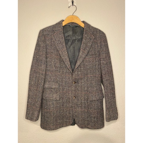Polo Ralph Lauren Jackets & Blazers - Polo Ralph Lauren Herringbone Blazer Sport Coat Equestrian Wool Brown size 20